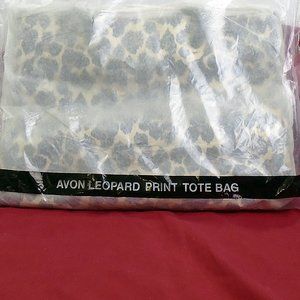 Vintage Avon Leopard Print Tote